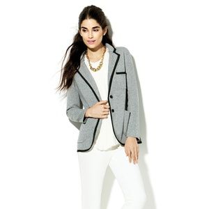 NWT VINCE CAMUTO GRAY MILANO STITCH SWEATER JACKET